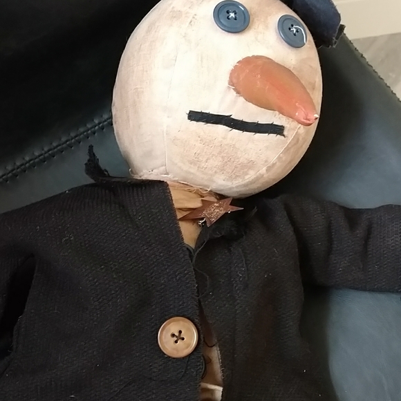 Handmade Vintage Snowman - Picture 6 of 8